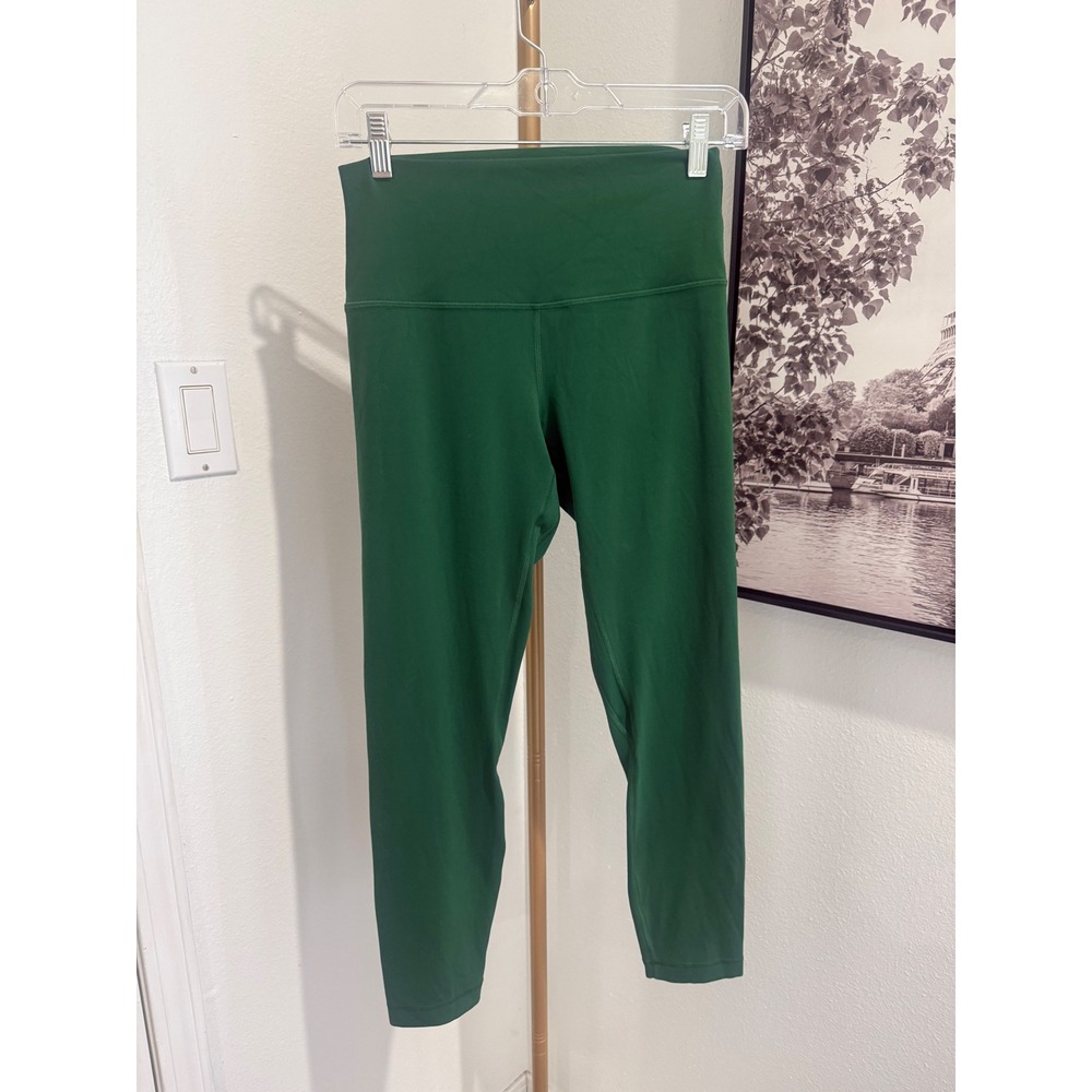 Lululemon Align High Rise Pant 25 Everglade Green Nulu Yoga Leggings Size 8